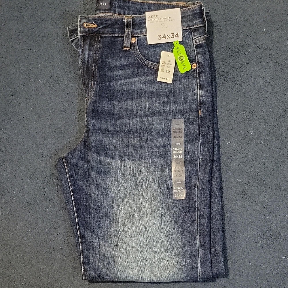 Men's Relaxed Fit Dark Blue Jeans